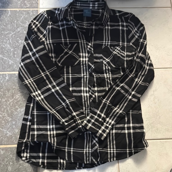 Hot Topic Tops - Warner Bros. Harry Potter Black and White Checkered Shirt